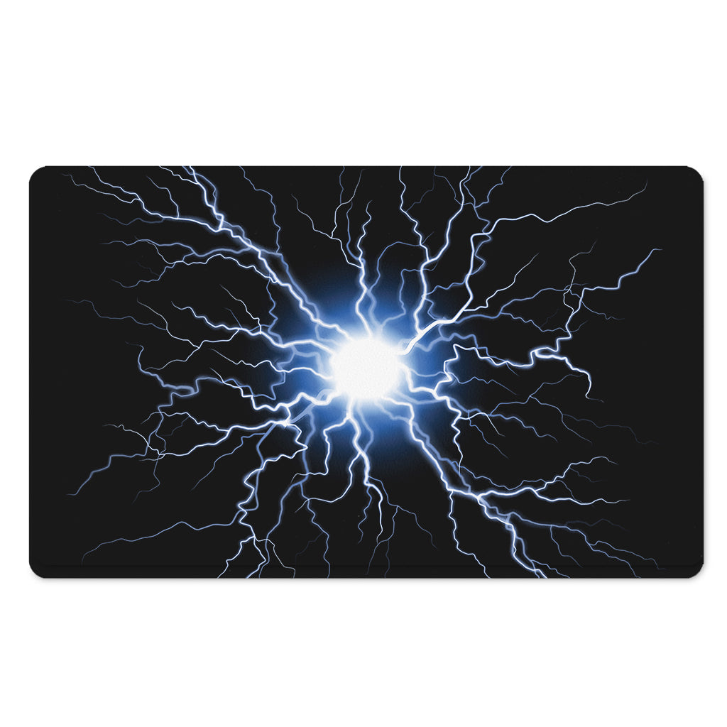 Lightning Spark Print Polyester Doormat