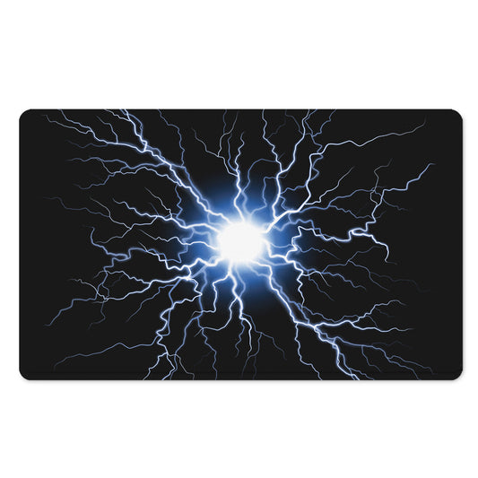 Lightning Spark Print Polyester Doormat