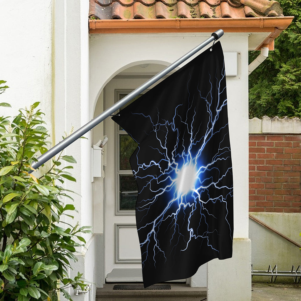 Lightning Spark Print Polyester Flag