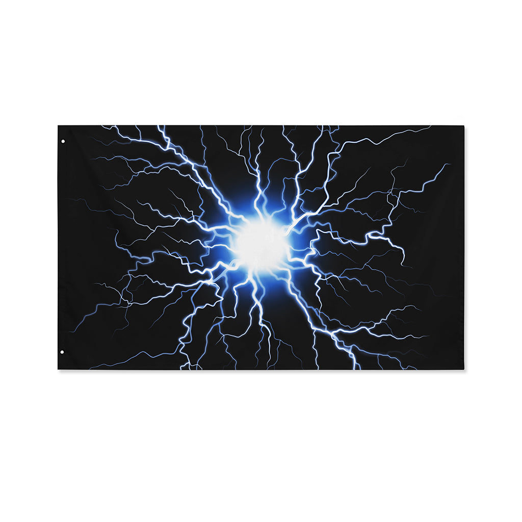 Lightning Spark Print Polyester Flag