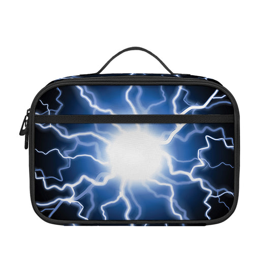 Lightning Spark Print Portable Lunch Bag