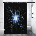 Lightning Spark Print Premium Shower Curtain