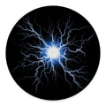 Lightning Spark Print Round Floor Mat