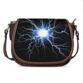 Lightning Spark Print Saddle Bag