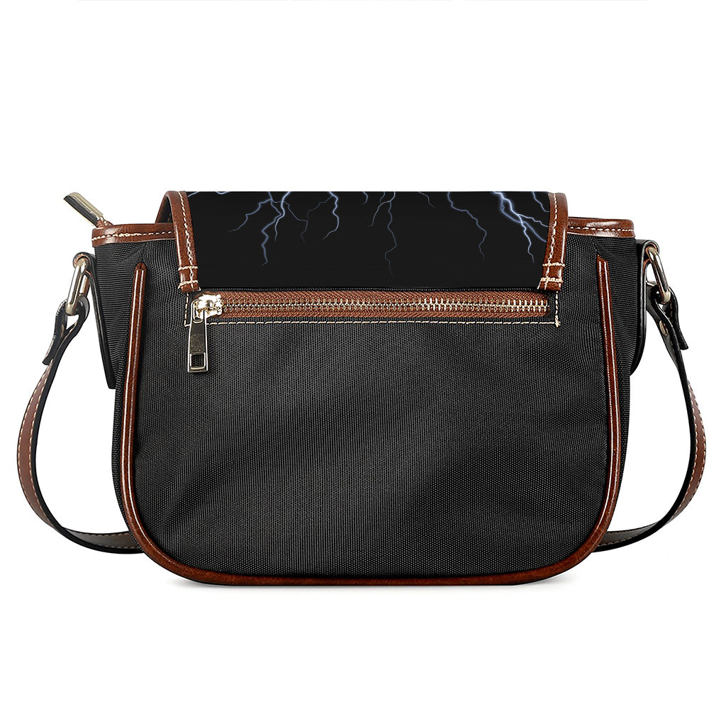 Lightning Spark Print Saddle Bag