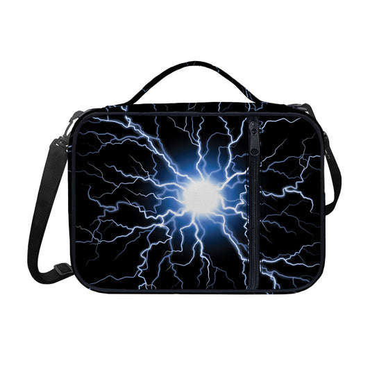 Lightning Spark Print Shoulder Strap Bible Bag