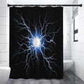 Lightning Spark Print Shower Curtain
