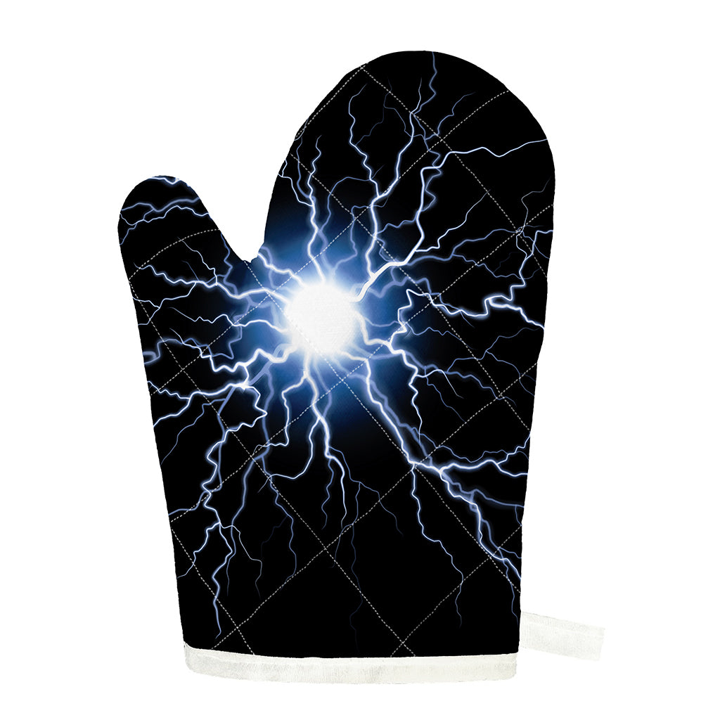 Lightning Spark Print Single Oven Mitt