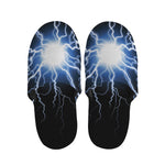 Lightning Spark Print Slippers