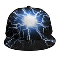 Lightning Spark Print Snapback Cap