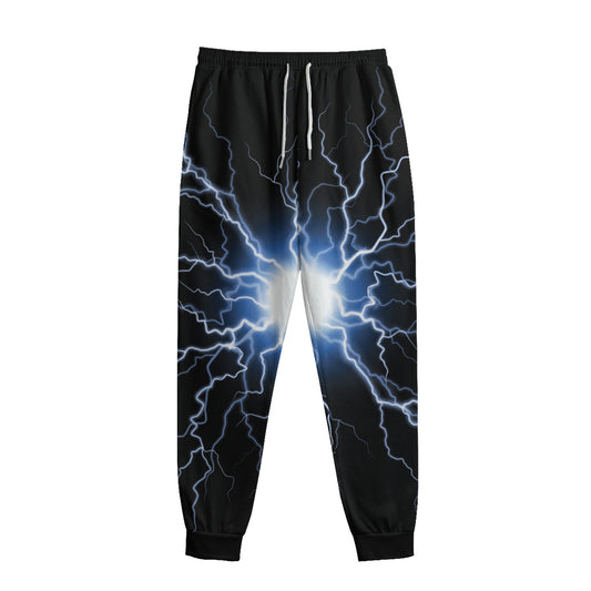 Lightning Spark Print Sweatpants