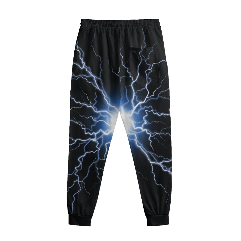Lightning Spark Print Sweatpants