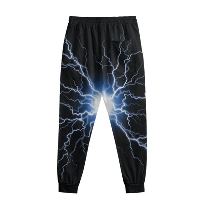 Lightning Spark Print Sweatpants