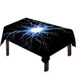 Lightning Spark Print Tablecloth