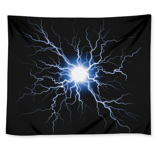 Lightning Spark Print Tapestry