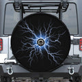 Lightning Spark Print Tire Cover With Camera Hole
