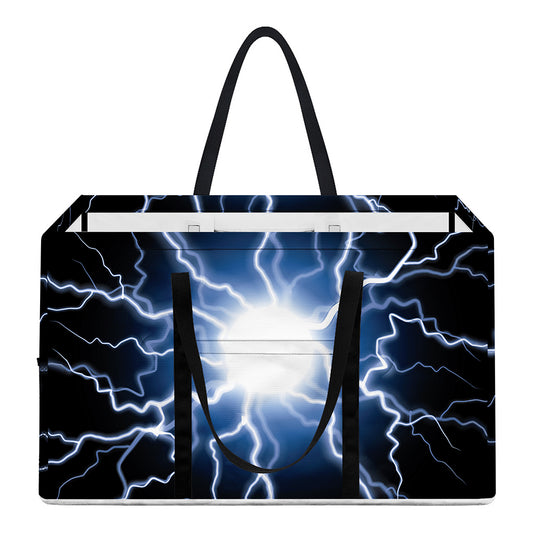 Lightning Spark Print Utility Tote Bag