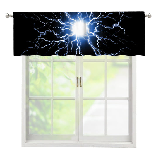 Lightning Spark Print Window Valance