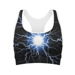 Lightning Spark Print Women's Sports Bra
