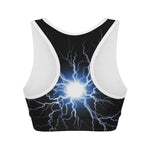 Lightning Spark Print Women's Sports Bra