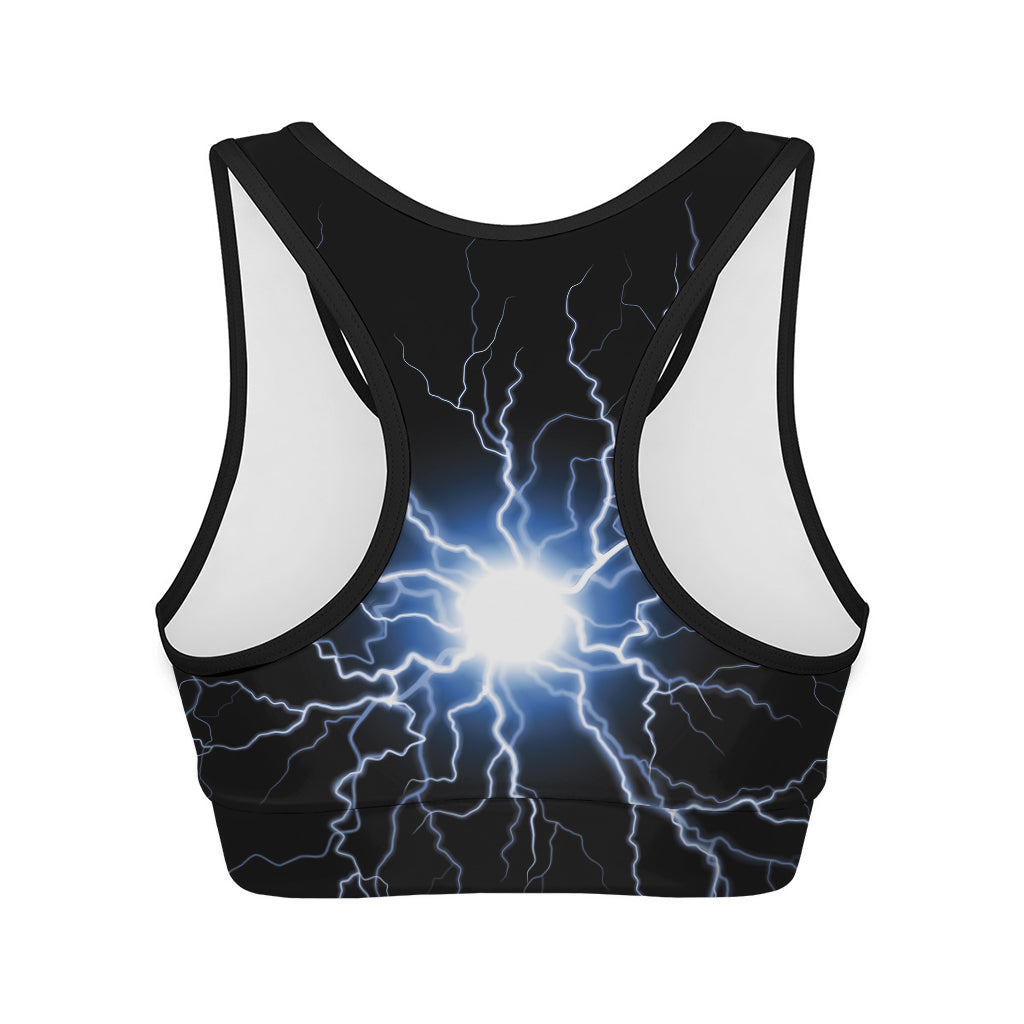 Lightning Spark Print Women's Sports Bra