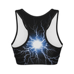 Lightning Spark Print Women's Sports Bra