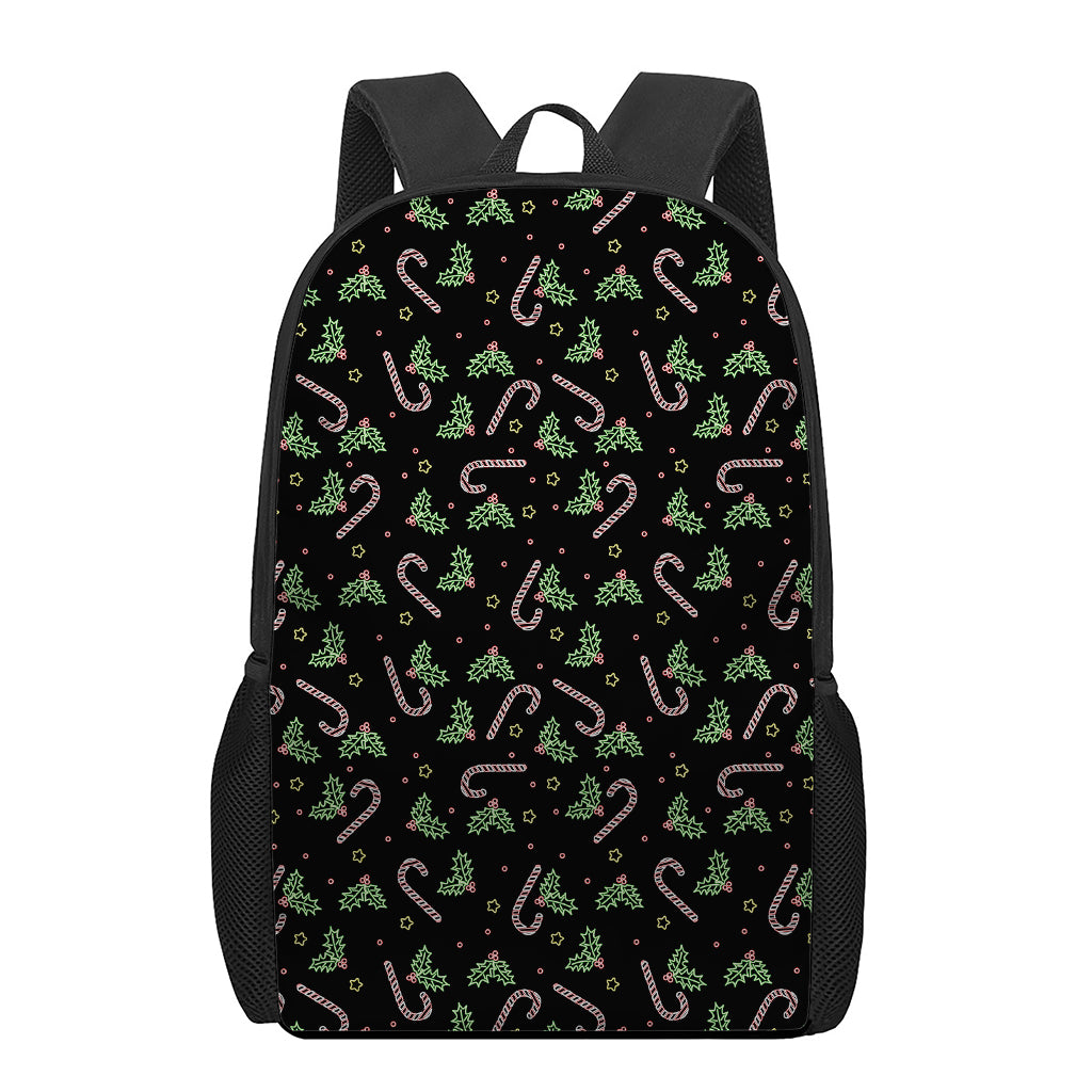 Lights Christmas Pattern Print 17 Inch Backpack
