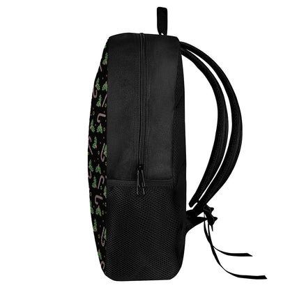 Lights Christmas Pattern Print 17 Inch Backpack