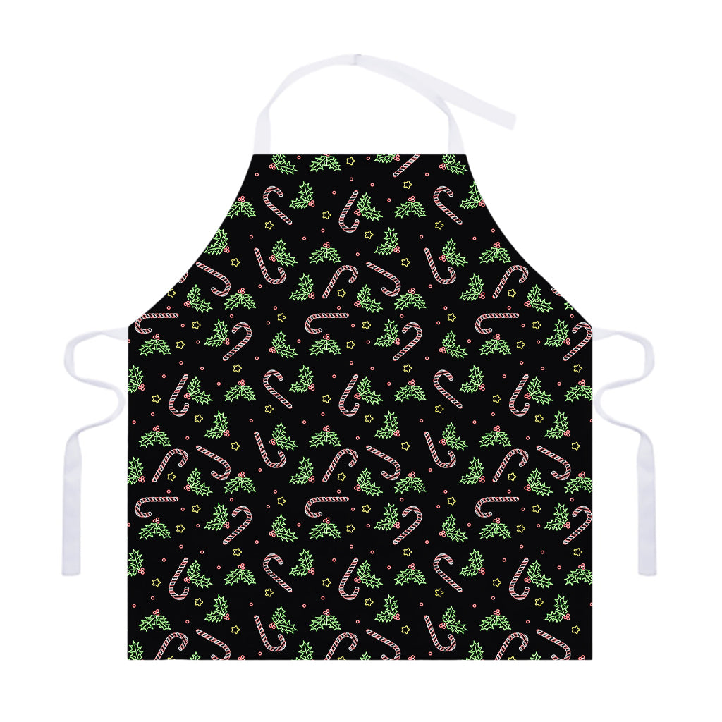 Lights Christmas Pattern Print Adjustable Apron