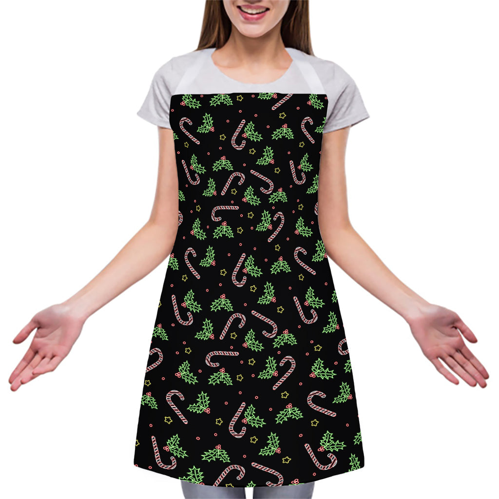 Lights Christmas Pattern Print Adjustable Apron