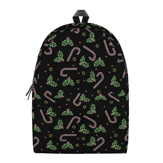 Lights Christmas Pattern Print Backpack