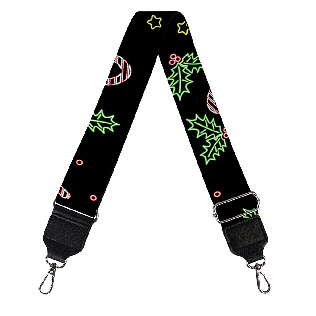 Lights Christmas Pattern Print Bag Strap