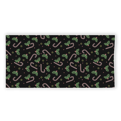 Lights Christmas Pattern Print Beach Towel