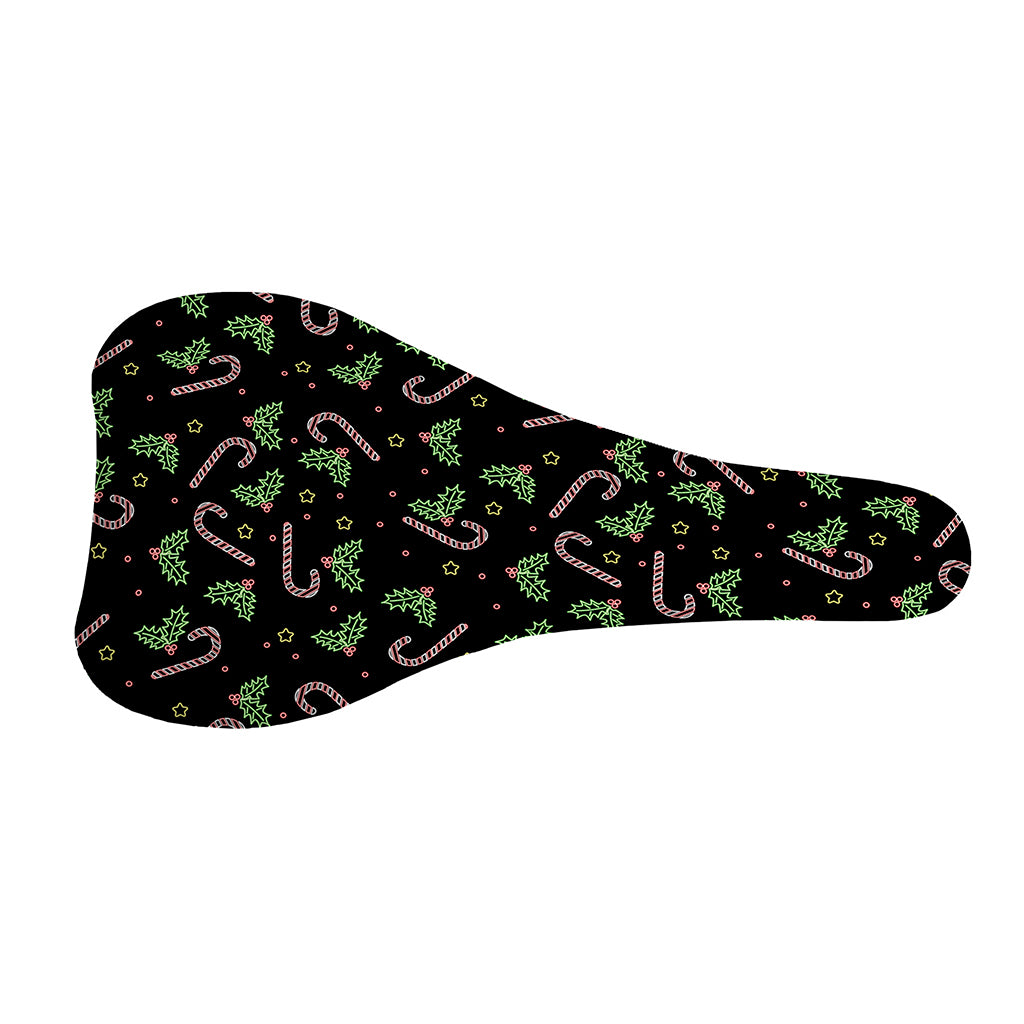 Lights Christmas Pattern Print Bicycle Seat Cover