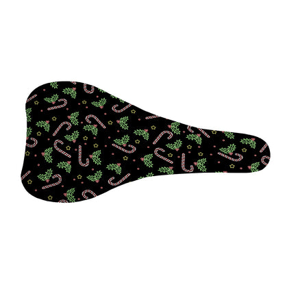 Lights Christmas Pattern Print Bicycle Seat Cover