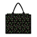 Lights Christmas Pattern Print Canvas Tote Bag