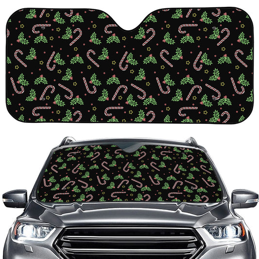 Lights Christmas Pattern Print Car Windshield Sun Shade