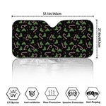 Lights Christmas Pattern Print Car Windshield Sun Shade