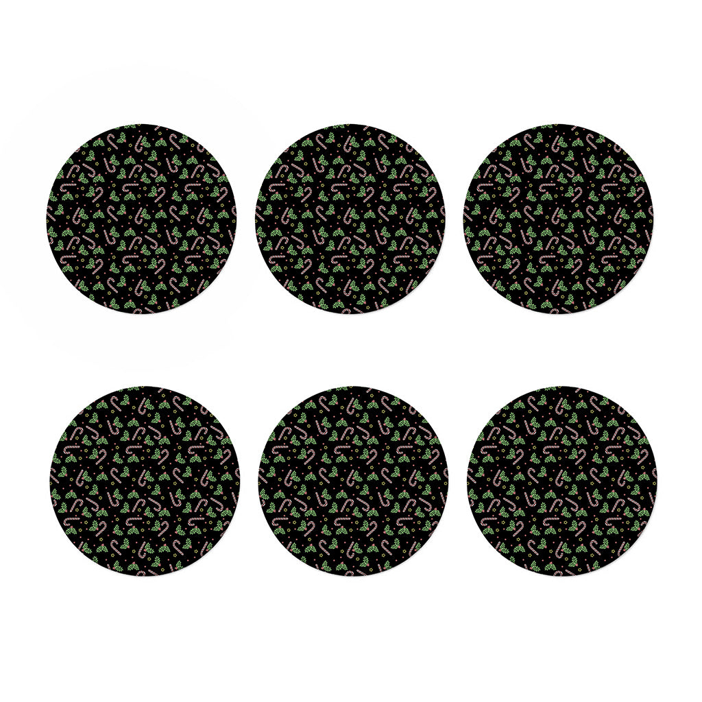 Lights Christmas Pattern Print Coaster Set