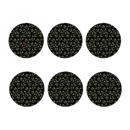 Lights Christmas Pattern Print Coaster Set