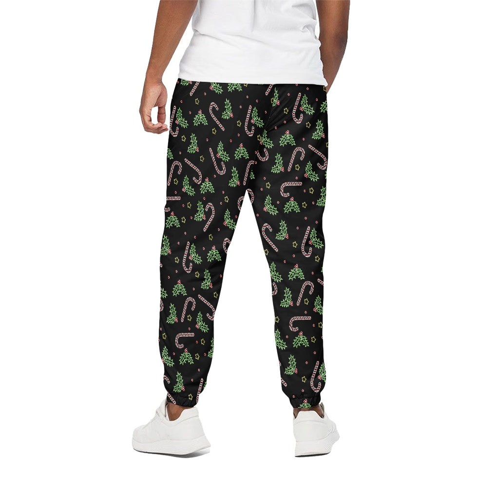 Lights Christmas Pattern Print Cotton Pants