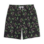 Lights Christmas Pattern Print Cotton Shorts
