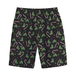 Lights Christmas Pattern Print Cotton Shorts