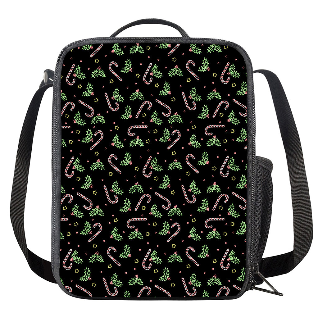 Lights Christmas Pattern Print Crossbody Lunch Bag