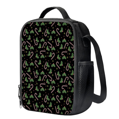 Lights Christmas Pattern Print Crossbody Lunch Bag