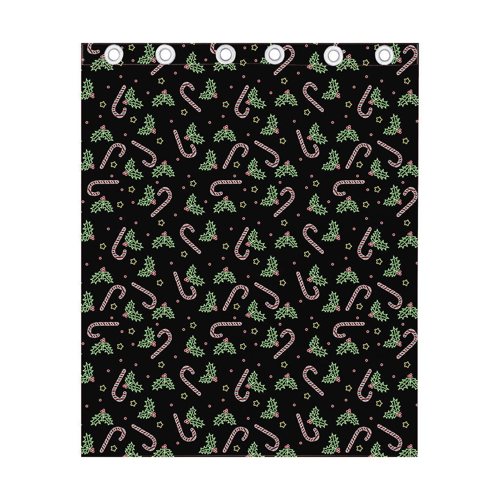 Lights Christmas Pattern Print Curtain