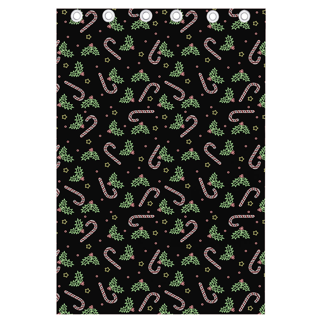 Lights Christmas Pattern Print Curtain