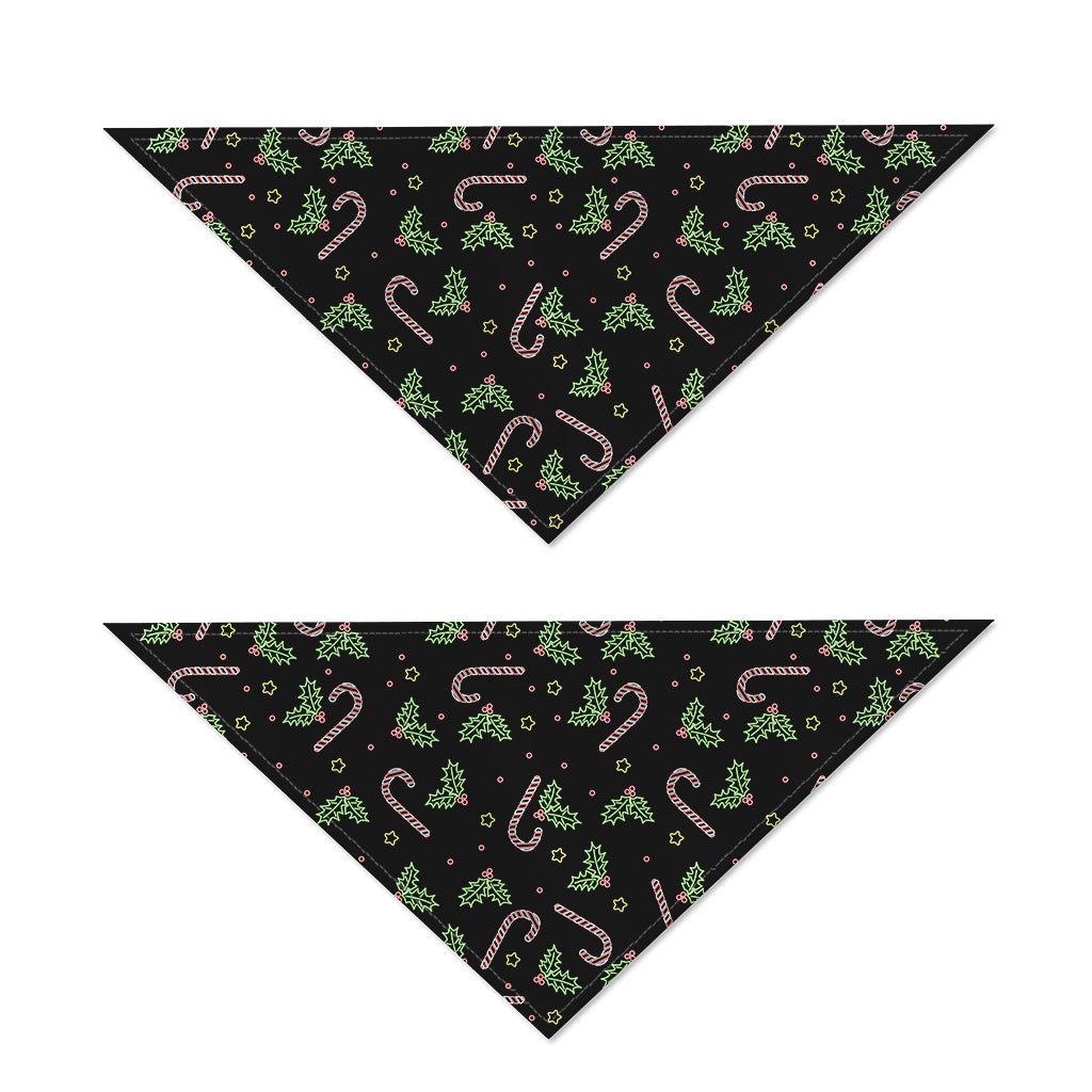Lights Christmas Pattern Print Dog Bandana