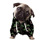 Lights Christmas Pattern Print Dog Zip Up Hoodie
