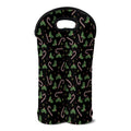 Lights Christmas Pattern Print Double Neoprene Wine Tote